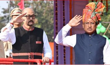 Republic Day 2025 : 76वें गणतंत्र दिवस पर राज्यपाल, मुख्यमंत्री और मंत्रियों ने अलग-अलग जिलों में फहराया तिरंगा
