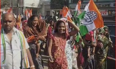 CG : कांग्रेस और भाजपा का शक्ति प्रदर्शन, अध्यक्ष और पार्षद प्रत्याशियों ने भरा नामांकन