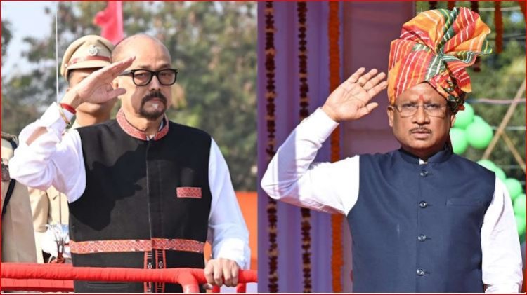 Republic Day 2025 : 76वें गणतंत्र दिवस पर राज्यपाल, मुख्यमंत्री और मंत्रियों ने अलग-अलग जिलों में फहराया तिरंगा