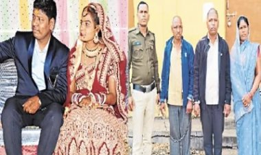 CG- पति व सास-ससुर गिरफ्तार: दहेज के लिए पत्नी को मारकर फंदे से लटकाया,8 महीने पहले हुई थी शादी