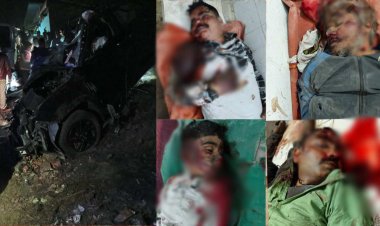 छत्तीसगढ़ से महाकुंभ जा रहे कार सवारों को ट्रेलर ने रौंदा, हेड कॉन्स्टेबल समेत 6 की हुई मौत..