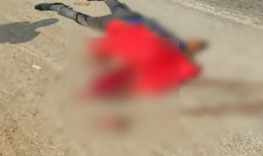 ACCIDENT NEWS : ट्रक ने बाइक सवार युवक को रौंदा, सिर के हुए टुकड़े, चालक फरार