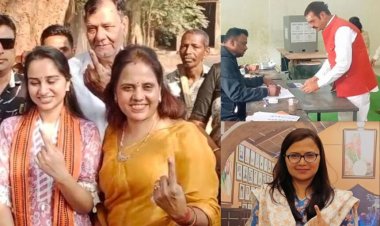 CG Nikay Chunav 2025 : बीजेपी महापौर प्रत्याशी मीनल चौबे ने किया मतदान