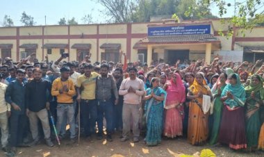 पंचायत चुनाव में धांधली का आरोप, ग्रामीणों ने की दोबारा वोटिंग की मांग, मस्तूरी SDM कार्यालय का किया घेराव