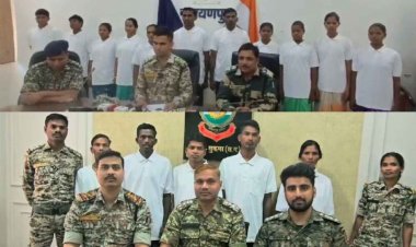 CG : लाल आतंक का रास्ता छोड़ 16 माओवादियों ने किया सरेंडर