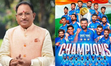 IND vs NZ : मुख्यमंत्री साय ने भारतीय क्रिकेट टीम को चैम्पियंस ट्रॉफी में ऐतिहासिक जीत पर दी बधाई