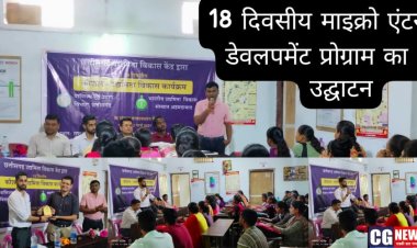 18 दिवसीय माइक्रो एंटरप्राइज डेवलपमेंट प्रोग्राम का भव्य उद्घाटन