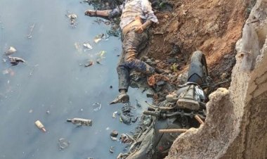 बाइक सहित नाले में मिला युवक का शव, हत्या या हादसा जाँच में जुटी पुलिस!