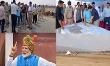 प्रधानमंत्री मोदी 30 मार्च को रहेंगे छत्तीसगढ़ के दौरे पर : 55 एकड़ में बन रहा विशाल सभा स्थल