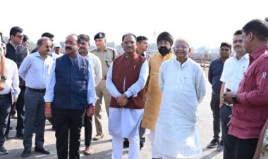 पीएम मोदी के बिलासपुर दौरे की तैयारियों का सीएम साय ने कार्यक्रम स्थल पर पहुँचकर लिया जायजा