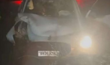 ACCIDENT NEWS : बारात से लौट रही कार हादसे का शिकार, दो लोगों की मौत, पसरा मातम