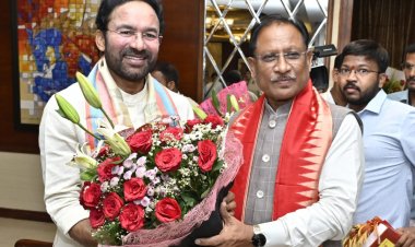 मुख्यमंत्री विष्णु देव साय ने केंद्रीय कोयला एवं खान मंत्री जी. किशन रेड्डी से सौजन्य मुलाकात की