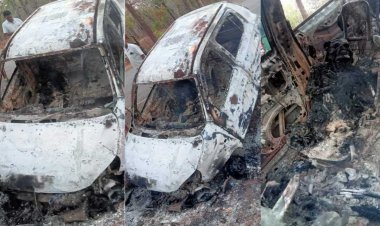 दिल दहला देने वाला घटना : कार में आग लगने से जिंदा जला ड्राइवर, मचा हड़कंप, जांच में जुटी पुलिस…!!