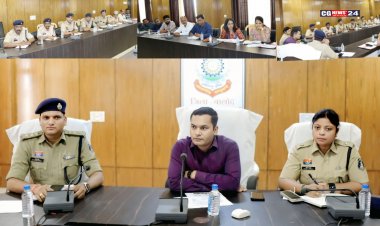 सड़क दुर्घटनाओं में कमी लाने हेतु "सड़क सुरक्षा" के विषय पर पुलिस/परिवहन/लो.नि. वि/राष्ट्रीय राजमार्ग विभागों की पुलिस अधीक्षक बालोद द्वारा विशेष बैठक लिया गया।