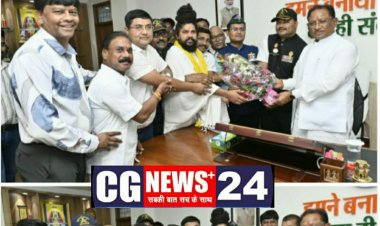 गुरुदेव बीरेंद्र देशमुख ने रिटायर्ड सैनिकों के साथ की मुख्यमंत्री विष्णु देव साय से सौजन्य भेंटकर की खास चर्चा