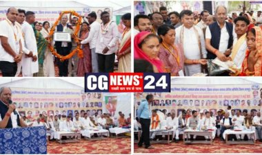 निषाद समाज का आदर्श विवाह, 41 जोड़ों ने लिए सात फेरे सांसद बृजमोहन ने दिया आशीर्वाद*