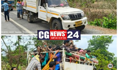 यातायात पुलिस दंतेवाड़ा द्वारा मालवाहक वाहनों में सवारी ले जाने वाली वाहनों पर की जा रही कार्यवाही!* 