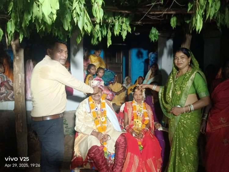 *वनांचल गांव टेकाडोढ़ा में महार/ महरा समाज ने पेश की शादी में फिजूल खर्ची रोकने के लिए मिसाल, हुआ ठेका विवाह*