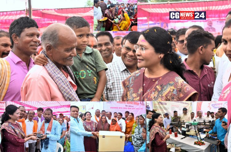 खलारी समाधान शिविर में ग्रामीणों एवं हितग्राहियों को मिला विभिन्न सौगात कलेक्टर, पूर्व जिला पंचायत अध्यक्ष एवं जनपद अध्यक्ष, उपाध्यक्ष सहित वरिष्ठ जनप्रतिनिधि हुए शामिल