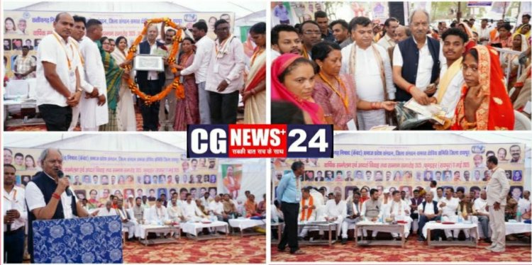 निषाद समाज का आदर्श विवाह, 41 जोड़ों ने लिए सात फेरे सांसद बृजमोहन ने दिया आशीर्वाद*