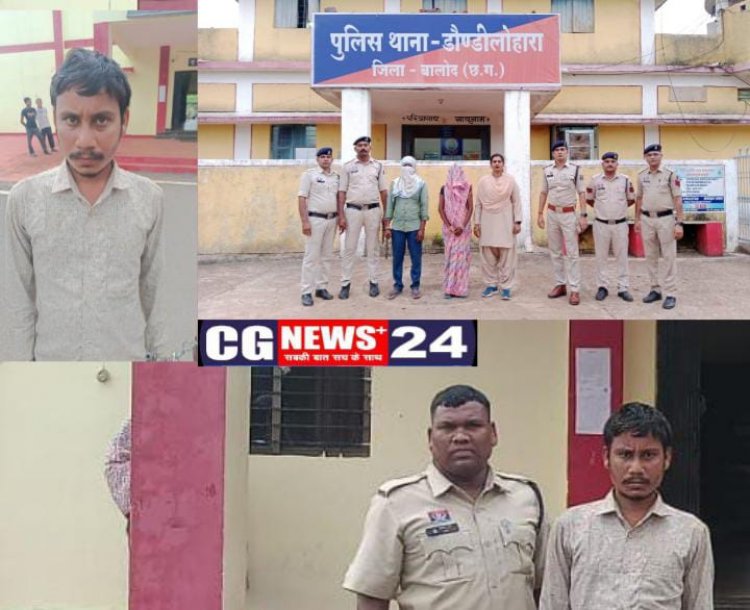 हत्या के दो आरोपी को डौण्डीलोहारा पुलिस के द्वारा 24 घंटे के अंदर किया गया गिरफ्तार*