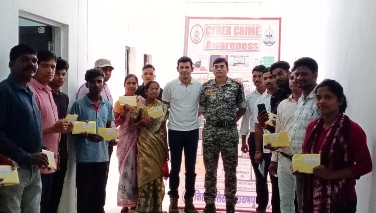 नारायणपुर सायबर पुलिस टीम द्वारा सामुदायिक पुलिसिंग के तहत चलाया गया साइबर जागरूकता अभियान।*
