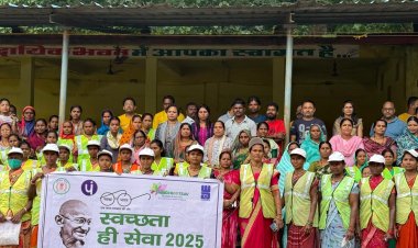 *स्वच्छता ही सेवा अभियान का शुभारंभ, जिला पंचायत अध्यक्ष श्रीमती नम्रता सिंह हुई शामिल*