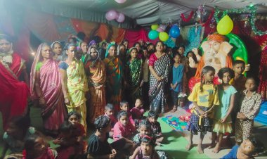 *माडिगपीडिग  धेनु में गणपति स्थापना पर पहुंची जिला पंचायत अध्यक्ष, ग्रामीणजन से किया संवाद*