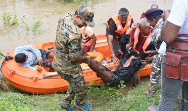 *बांढ आपदा हेतु राहत एवं बचाव कार्य का अंबागढ़ चौकी में किया गया अभ्यास*