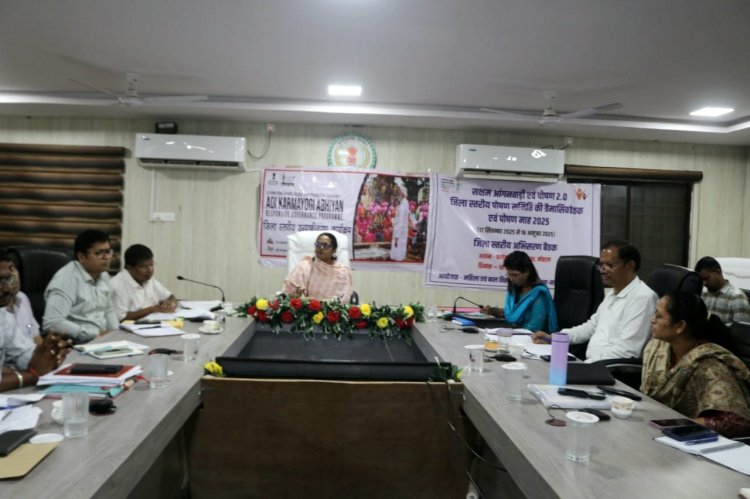 *- कलेक्टर श्रीमती तुलिका प्रजापति की अध्यक्षता में जिला पोषण समिति की बैठक सम्पन्न*