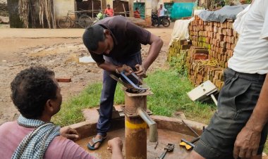 *PHE विभाग द्वारा जिले के विभिन्न ग्राम पंचायत में किया गया क्लोरिनेशन का कार्य *