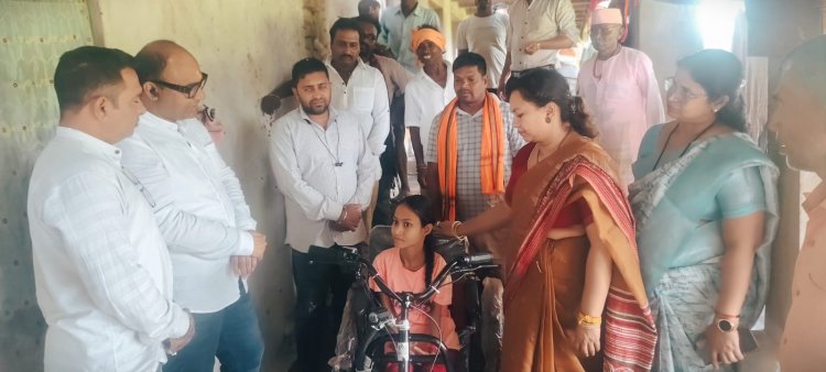 *साधना को मिला ई-ट्राय साइकिल योजना से लाभ, जिला पंचायत अध्यक्ष का मिला सहयोग*