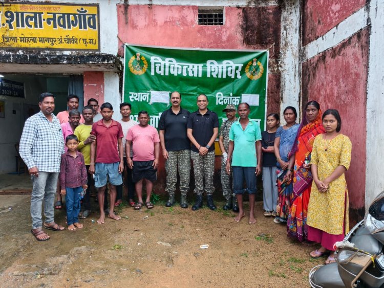 *ITBP 27 बटालियन के द्वारा नवागांव में चिकित्सा शिविर का किया गया आयोजन*