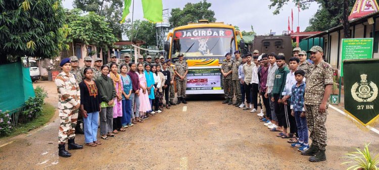 *ITBP के द्वारा शैक्षणिक भ्रमण हेतु  छात्रों का चयन कर तीन राज्यों के लिए किया रवाना*