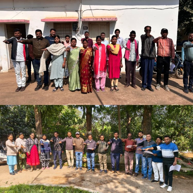 *जिला मोहला मानपुर अंबागढ़ चौकी में PHE विभाग के कर्मचारियों ने ली नशा मुक्ति शपथ*