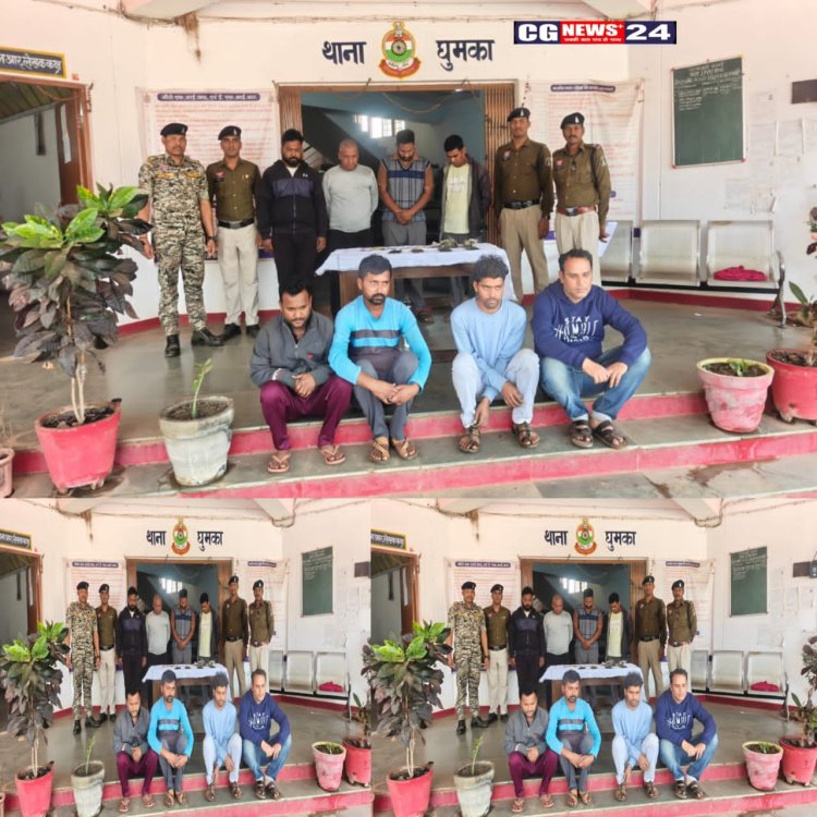 थाना घुमका पुलिस द्वारा जुंआ के विरूद्ध बडी कार्यवाही