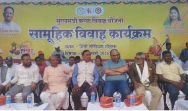 *मुख्यमंत्री कन्या विवाह योजना से जिला MMAC के PMश्री मैदान मोहला 137 वर-वधू का हुआ सामुहिक विवाह**