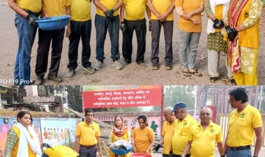 स्वच्छ धरा वेलफेयर समिति का 157 वॉं स्वच्छता, पर्यावरण संरक्षण जागरूकता अभियान  जगन्नाथ मंदिर भिलाई नगर में चल