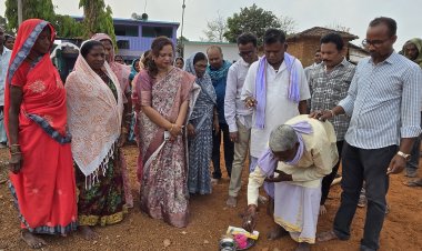 *मानपुर ब्लॉक में जिला पंचायत अध्यक्ष ने 64 लाख रुपए के विकास कार्यों का किया भूमि पूजन*