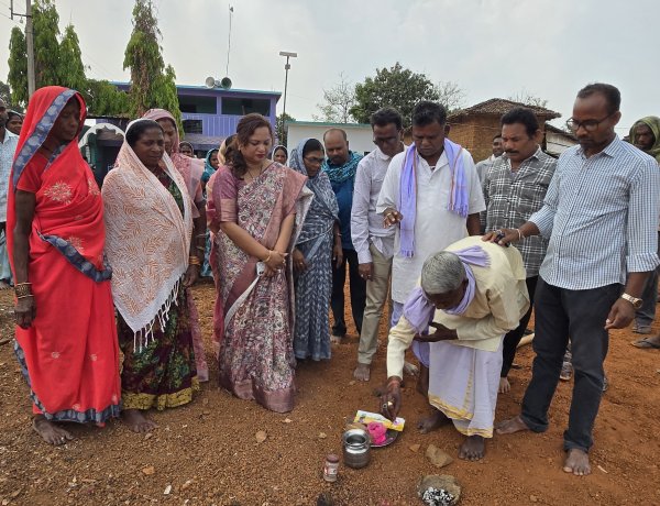 *मानपुर ब्लॉक में जिला पंचायत अध्यक्ष ने 64 लाख रुपए के विकास कार्यों का किया भूमि पूजन*