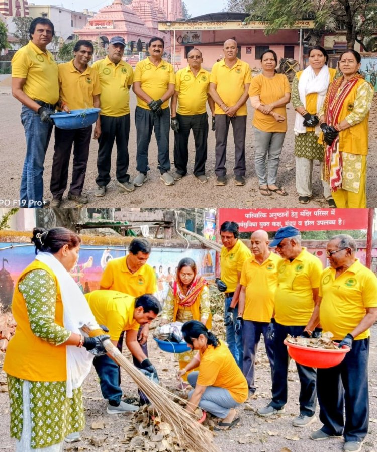 स्वच्छ धरा वेलफेयर समिति का 157 वॉं स्वच्छता, पर्यावरण संरक्षण जागरूकता अभियान  जगन्नाथ मंदिर भिलाई नगर में चल