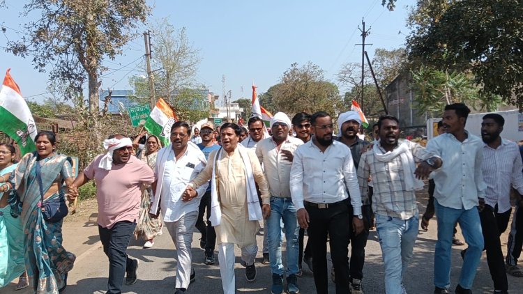 *जिला कांग्रेस कमेटी के द्वारा भाजपा कार्यालय मोहला का किया गया घेराव*