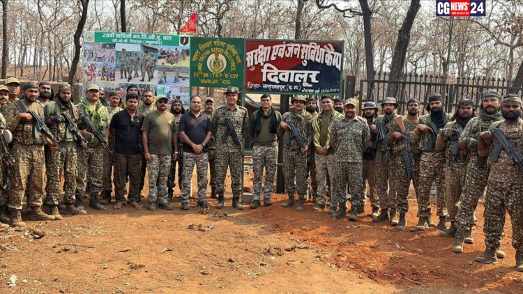 नारायणपुर पुलिस ने माओवादियों की सेंट्रल कमेटी के शीर्ष लीडर और मेंबर्स के सेफजोन और बेहद दुर्गम पर्वतीय क्षेत्र "दिवालुर" में खोली नवीन सुरक्षा एवं जन सुविधा कैंप; ये वही एरिया है जहां कुख्यात माओवादी बसवा राजू हुआ था ढेर*