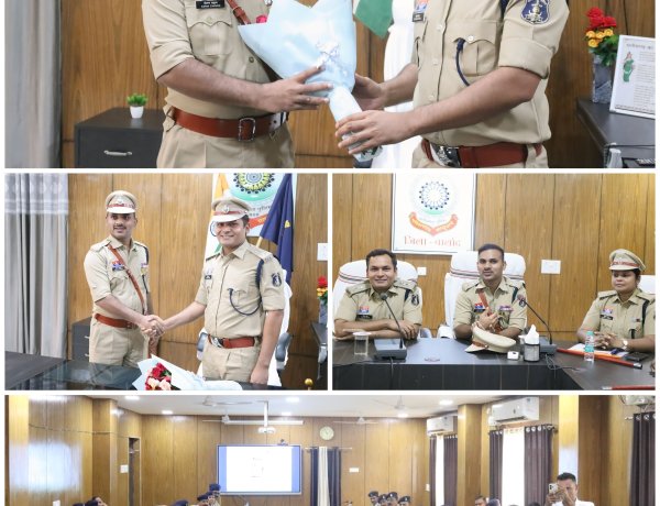 *बालोद जिले के नवपदस्थ पुलिस कप्तान किरण गंगाराम चव्हाण (भा.पु.से.) ने संभाला पदभार।*