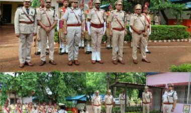 *स्वतंत्रता दिवस के पावन अवसर पर व्हीआईपी सुरक्षा वाहिनी, माना-रायपुर में सेनानी श्रीमती पूजा अग्रवाल ने किया ध्वजारोहण