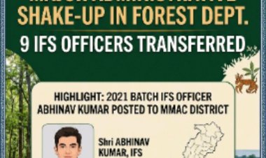 *वन विभाग में हुए फेरबदल 9 आईएफएस अधिकारी किए गए स्थानांतरित*