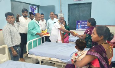 *MLA मंडावी रहे दौरे पर,दनगड़ PHC व SCHOOL बच्चों से किया संवाद**