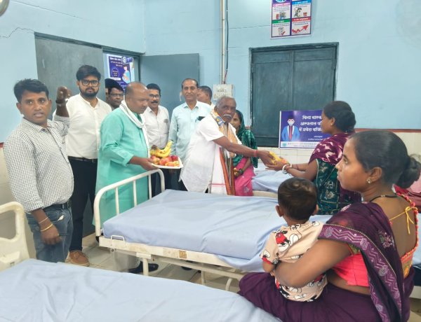*MLA मंडावी रहे दौरे पर,दनगड़ PHC व SCHOOL बच्चों से किया संवाद**
