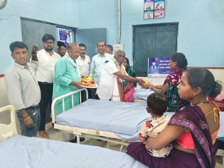 *MLA मंडावी रहे दौरे पर,दनगड़ PHC व SCHOOL बच्चों से किया संवाद**