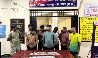 *पुलिस विभाग थाना औंधी द्वारा 8 आरोपीयो पर जुआ एक्ट के तहत की गई कार्रवाई*